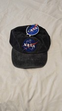 NASA Baseball Cap Gray Outer Space Astronaut Hat Stars Astronomy Planets