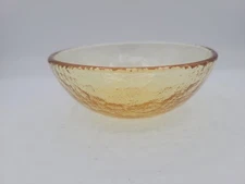 Fire and Light Recycled Glass Citrus Yellow 6 inch Bowl Salad Soup Cereal