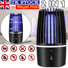 Mosquito Killer Lamp Electric Rechargeable Zapper Bug Fly Insect Trap UV Light