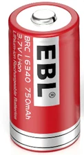 EBL 750 mAh 3.7V CR123A 16340 Rechargeable Lithium Ion Batteries 11z