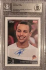 2009 Topps Stephen Curry #321 (RC) Beckett Authentic Sticker Autograph Warriors