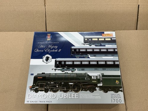 DAMPFLOKOMOTIVE 4-6-2 ZUGPACKUNG DIAMOND JUBILEE R.3094 SPUR OO VON HORNBY! | Condition: Used