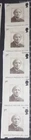 5 GREAT BRITAIN 2007 USED ARNOLD MACHIN Stamps On Paper See photos