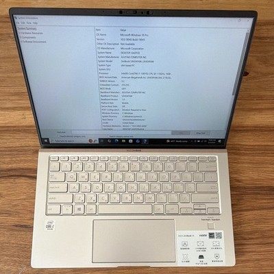 ASUS ZenBook UX434FAW i7-10810U 32GB RAM 256GB SSD 14  Win10 Pro Tested