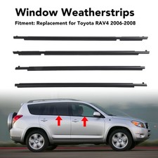 4x listwy pogodowe okienne 75740 42020 przód tył lewy prawy zestaw form do szyby samochodowej