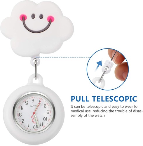 iplusmile Retractable Watch with Second Hand for Nurses Clip on Lapel Watch... - Picture 3 of 9
