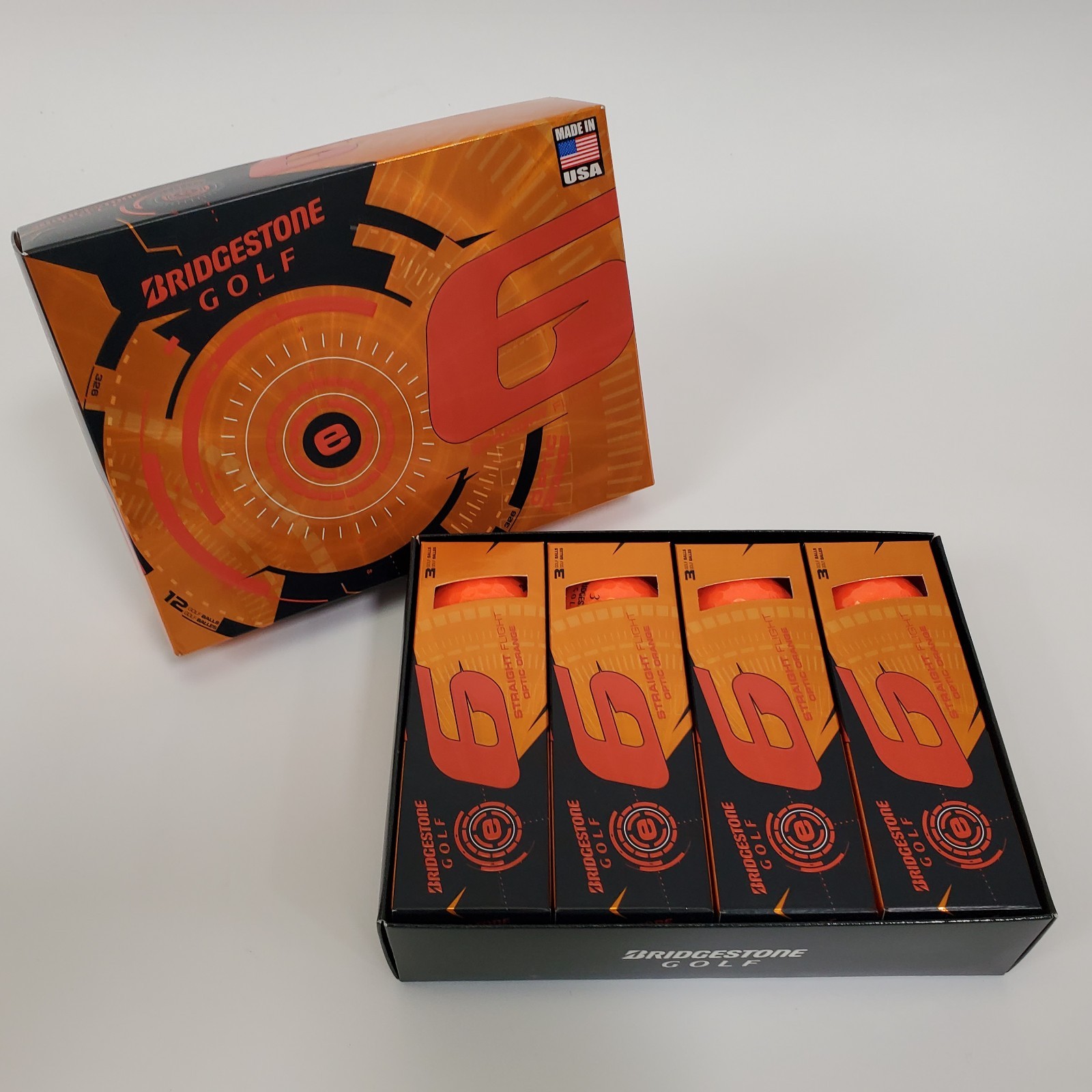 Balls Box Of 12 New High Visibility Straight Fl