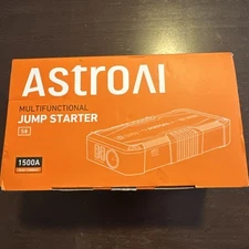 AstroAI Multifunctional Portable Jump Starter 1500A Peak Current - OPEN BOX