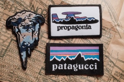 Laser Cut Patagucci, Propagonia, and White phosphor QILO Medusa (3) Patch BUNDLE
