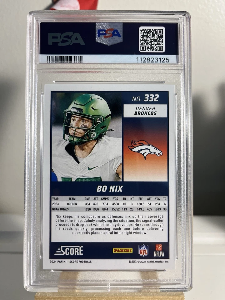 Pontuação 2024 - Rookies Bo Nix Stars /399 (RC) PSA 10 - Imagem 2 de 3