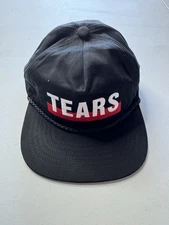 Denim Tears Logo Embroidered Black One Size Hat Cap Brand New With Bag