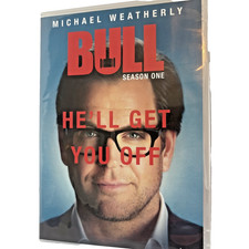 Bull Season 1 DVD Complete 6 Disc Set TV Series Michael Weatherly VG