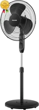 16'' Pedestal Fan for Bedoom  Remote  Standing Fan with 7  Hour Timer
