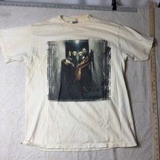 VTG Tultex 1997 Aerosmith Concert T-Shirt Mens XL Nine Lives World Tour Rock 90s