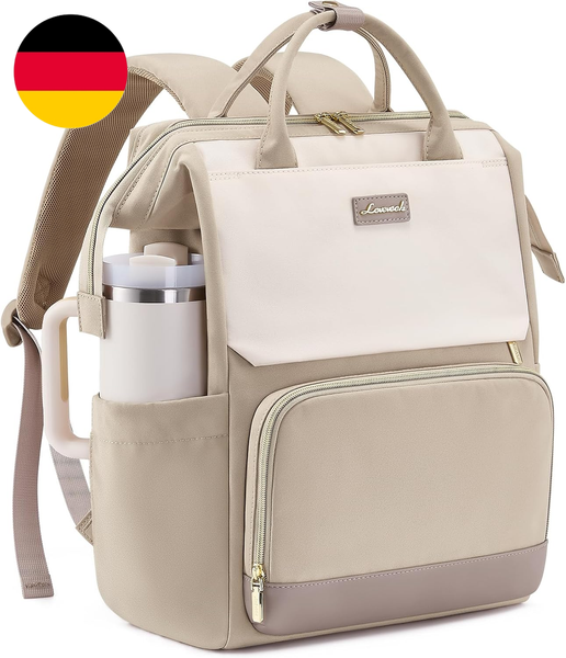 Lovevook Rucksack Damen, 15,6 Zoll Laptop Schulrucksack Teenager Mit GroßEm Fach-image