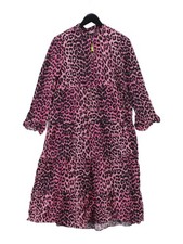 Ganni Shirt Midi Dress UK10 in Pink