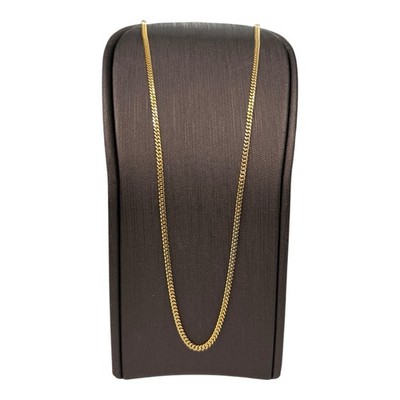 14ct 14K Yellow Gold Italian Fine Curb Link Chain Necklace 4.20 Grams 35.5cm New