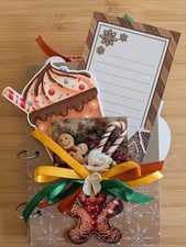 Gingerbread premade junk journal, scrapbook album, photo album