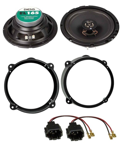 ACV 16,5Cm 100Watt 2-Wege Lautsprecher FüR Hyundai I40 Ab 11 FronttüR Heck Auto-image