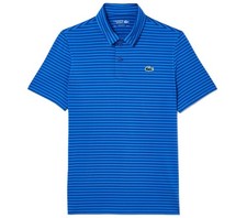 NWT Lacoste Sport Blue Striped Classic Fit Polo Men's SZ Small 3