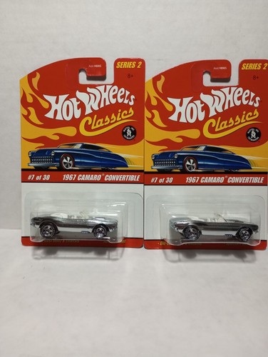 Hot Wheels Classics Serie 2 – 1967 Camaro Cabrio Argento (Modello #7 Di 30)