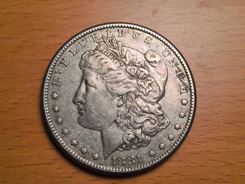 1881-S Morgan Silver Dollar $1 AU San Francisco Mint