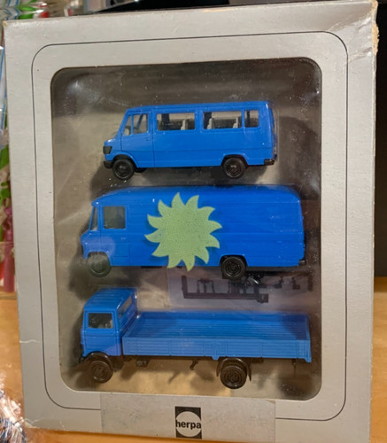 Raro Herpa #7503 HO 1/87 Mercedes-Benz DB 3 conjunto de vehículos de servicio nuevo en caja | Zustand: New