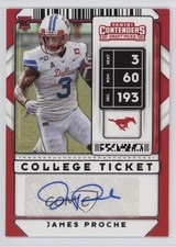 2020 Panini Contenders Draft Picks College Ticket James Proche #234 Auto 1q03