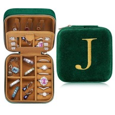 Parima Travel Jewelry Case - Small Mini Box for Women, Organizer, Personalize...