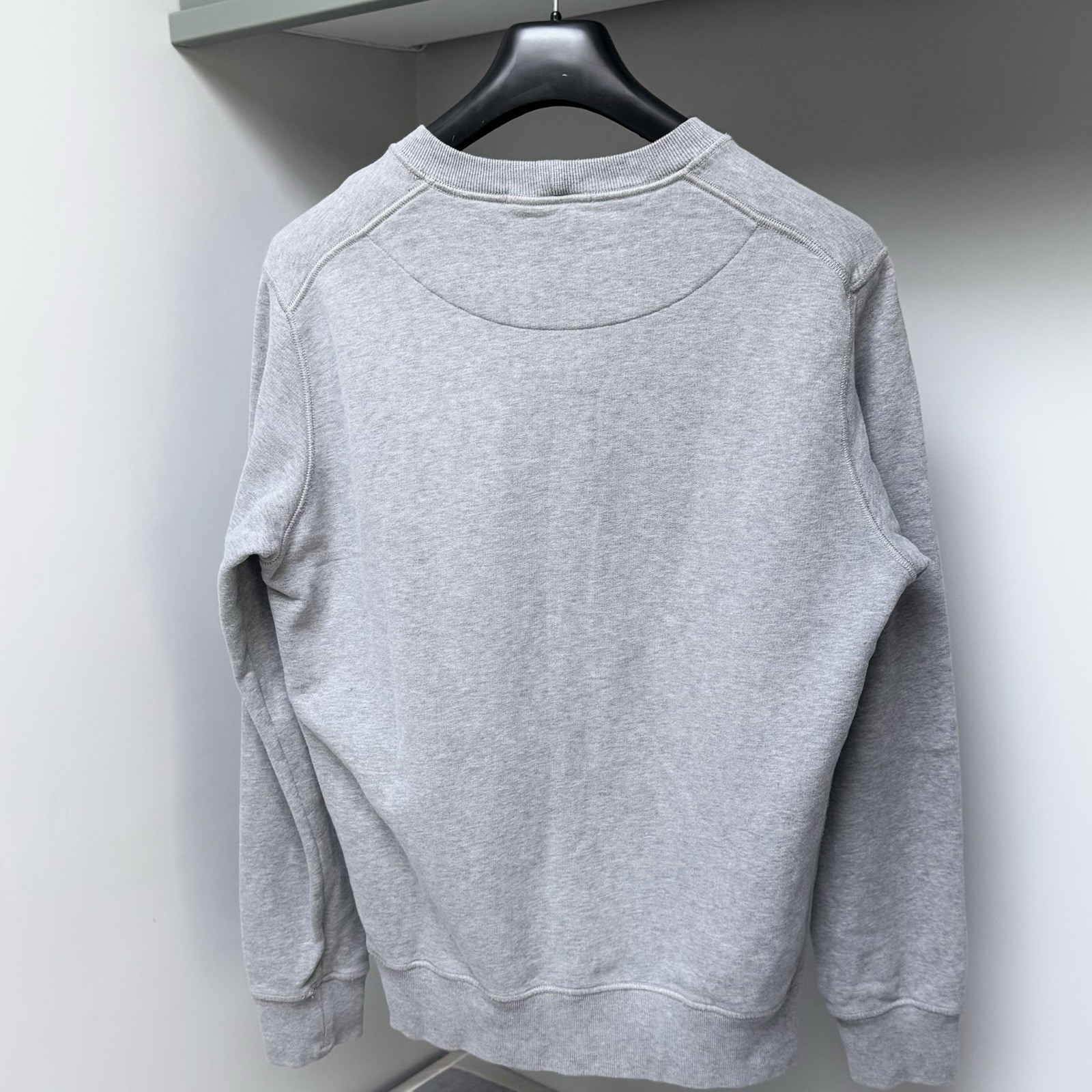 Stone Island Sweatshirt Jumper Men Medium Black Cotton Pullover ptp21.5 RRP £275 image 2