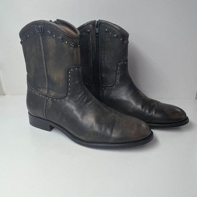 Frye Melissa Button Multi Stud Booties Size 8