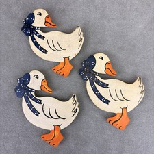 Vintage Country Goose Geese Wood Refrigerator...