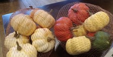 16 Pcs Assorted Fall Artificial Pumpkins Harvest Faux Pumpkins Rustic Farmhouse