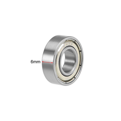 699ZZ Deep Groove Ball Bearings Z2 9x20x6mm Double Shielded Chrome Steel 2pcs - Foto 3 di 7