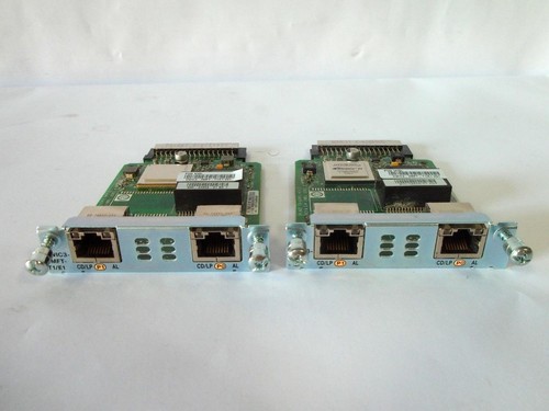 *Lot Of 2* Cisco VWIC3-2MFT-T1/E1 TRUNK VOICE INTERFACE CARD