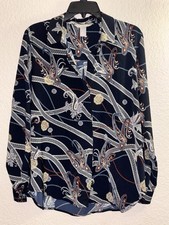 Ladies Long Sleeve Button down Collared Styled Casual To business Blouse.