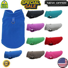 2 Pack Dog Sweater with Leash Ring Winter Warm Pet Sweater Thick Clothes Coat