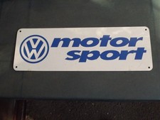 Volkswagen Vw Motorsport Parking Sign Enthusiasts Owners Car Drive Plate Notice