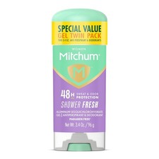 Mitchum Women Triple Odor Defense Antiperspirant Deodorant Gel Twin Pack, 3.4 oz