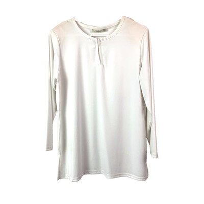 Vintage Basic Equipment White Flowy Drapey Career Blouse Shirt XL