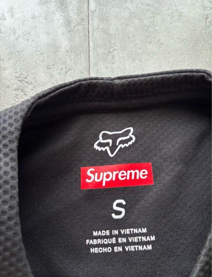 Supreme Fox Motor Racing Jersey SS18 Black Size S | eBay UK