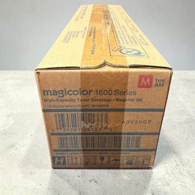Genuine Konica Minolta A0V30CF Magicolor 1600 High Yield Toner Cartridge Magenta