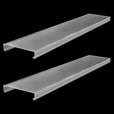 Woanger 2 Pack Wraparound Light Covers 47-7/8 x 9 Clear Acrylic Replacement Lens