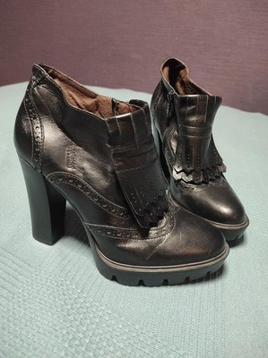 Women's Nero Giardini ankle boots black leather 37 #BAX5