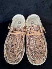 Hey Dude Wendy Python Light Rose Women's Size 7 New