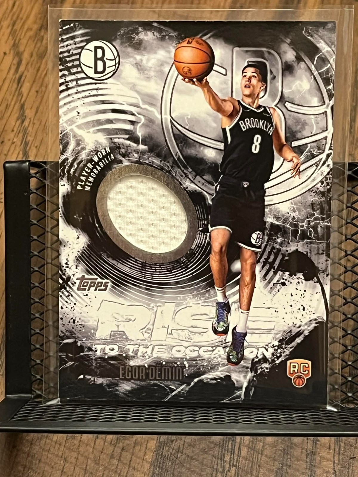 EGOR DEMIN 2025-26 TOPPS RISE TO THE OCCASION JERSEY PATCH ROOKIE NETS RELIC RC!