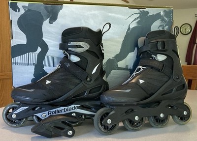 Rollerblade Zetrablade Sz 9 Black Inline Skates w/Box & Break