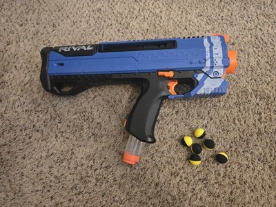 Nerf Rival Helios XVIII-700 Blue: Blaster Gun +6 Rounds +1 Mag (Tested Working)