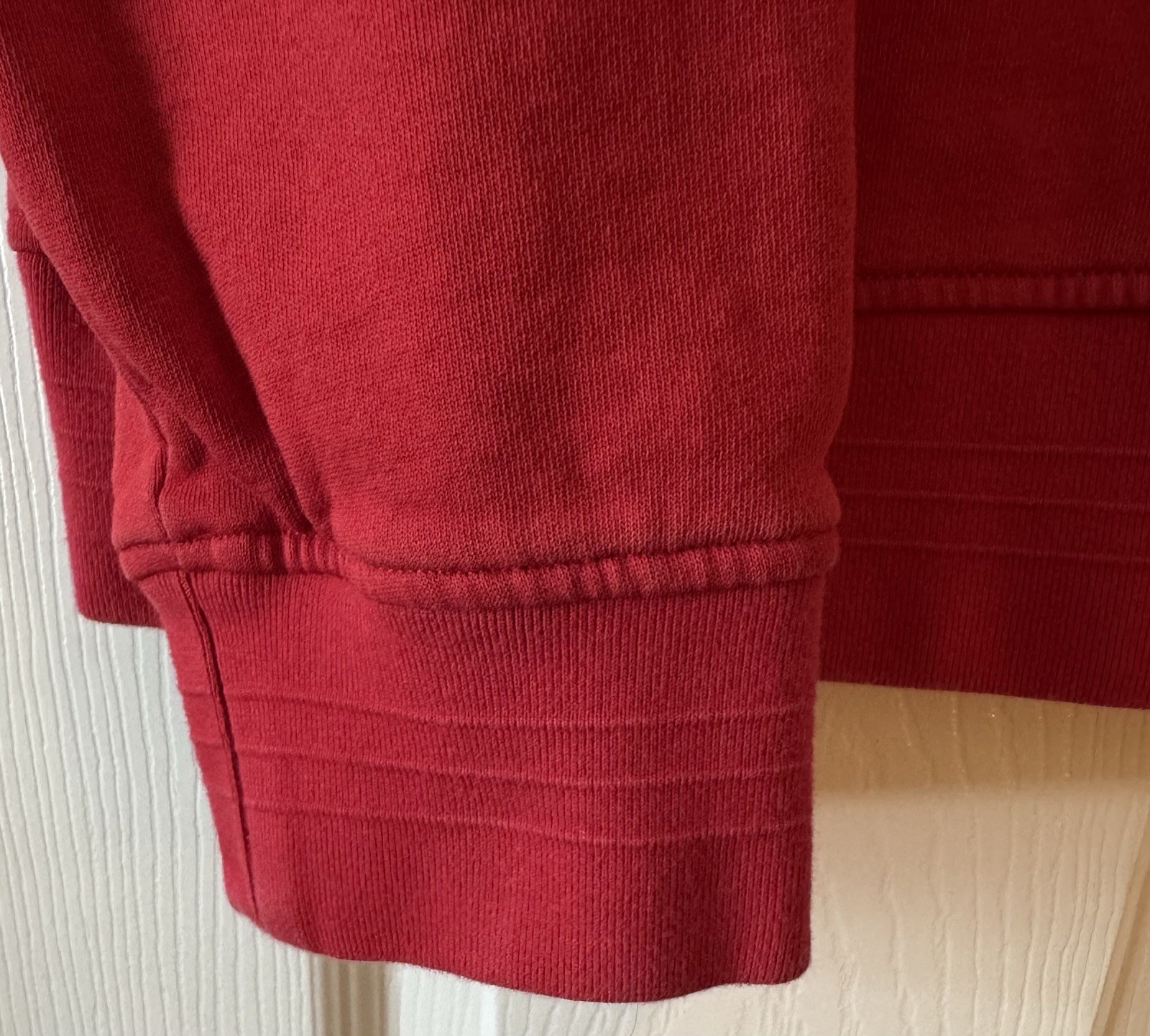 Psycho Bunny Red Wayne Chenille Patch Sweatshirt … - image 3