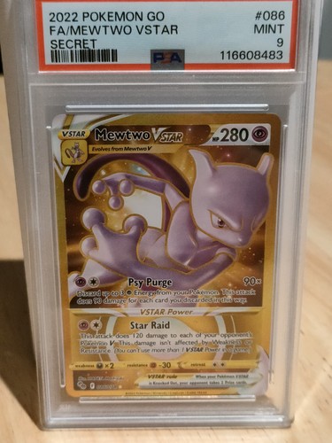 Mewtwo VSTAR graded PSA 9 for sale on eBay